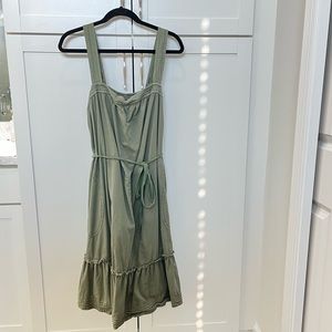 Anthropology army green dress